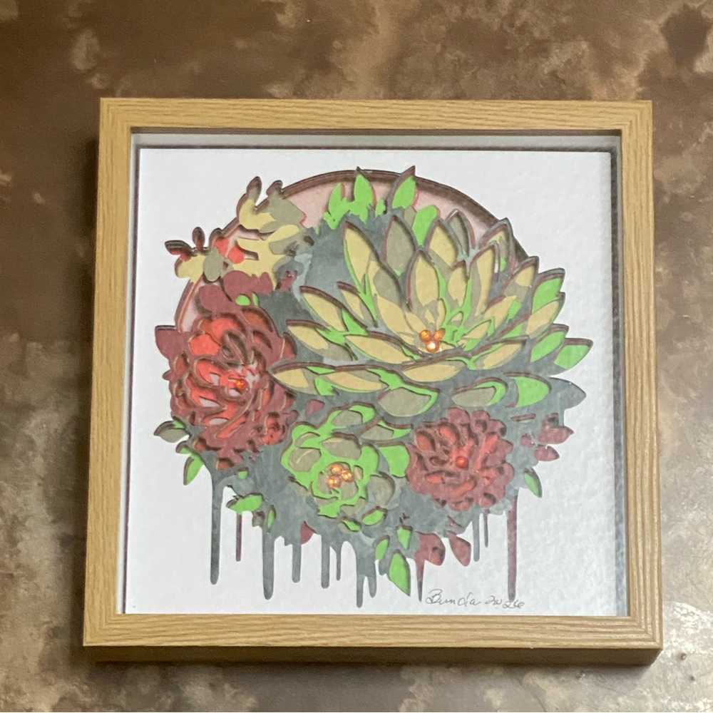 Handmade 3D Framed Paper Art